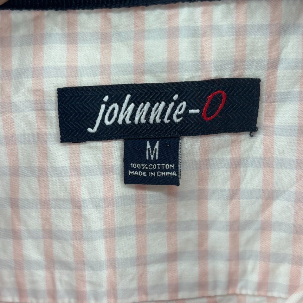 johnnie O Mens Orange/Gray‎ Checkered Long Sleeve Button Down Shirt Size MD - Picture 5 of 8